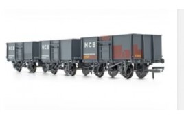 ACC1048 BR 16T Slate Grey 1/109 NCB Mineral Wagon Pack 1 - OO Gauge